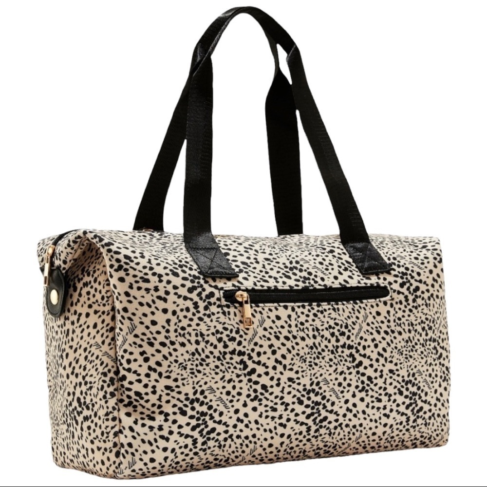 Mali + Lili Signature Animal Print Weekender Bag